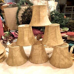 Leather mini lamp shades 🌻